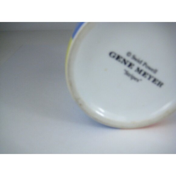 Swid Powell Gene Meyer Stripes Porcelain Ceramic Coffee Mug Thailand - Picture 11 of 12